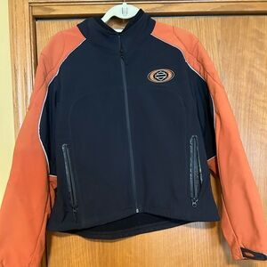 Harley Davidson authentic women coat - black & orange - Harley colorsl XL